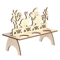 thumbnail image 3 of Soporte con forma de gallina para huevos decorativos Soporte de exhibición de huevos de Pascua de madera hecho a mano, 3 of 8