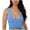 Blue, variant on biudgviw Crop Tank Tops for Women U Neck Sleeveless Shirts Ribbed Solid Color Tee Slim Fit Yoga Athletic Sports Blouses