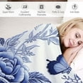 thumbnail image 3 of JEUXUS Flower Butterfly Pattern Flannel Blanket Gifts for All Seasons 60x80in, 3 of 6