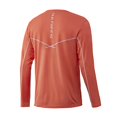 thumbnail image 2 of Huk Men's Icon X Coral Large Solid Long Sleeve Shirt, 2 of 3
