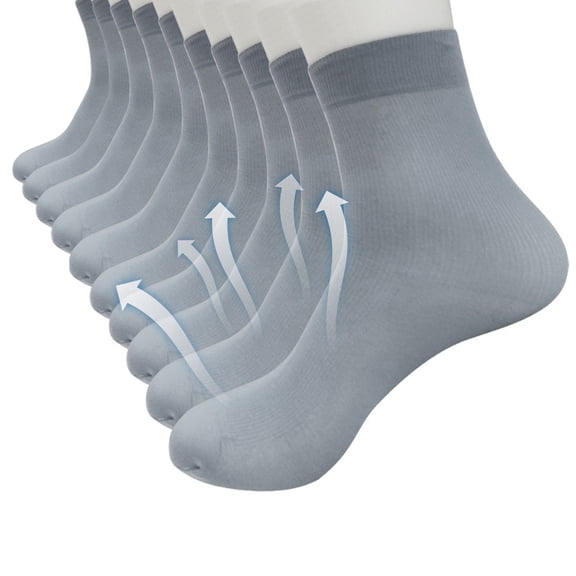 10 Pairs Men's Breathable Ankle Socks Comfort Cushion Perfect for Running Daily Casual Use