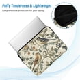 thumbnail image 2 of FORMRS 15-15.6 inch Laptop Sleeve Case Soft Carrying Quilted Computer Bag Cover, Green Birds, 2 of 7