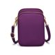 thumbnail image 1 of Typpkmm Women Mini Crossbody Bag, Black Faux Leather Shoulder Purse, Zip Closure Handbag for Daily Errands, Deep Purple, 1 of 7