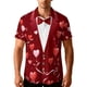thumbnail image 4 of TaTaai Unisex Hawaiian Shirt, Short Sleeve Button Down Lapel Collar, Funny Printed, Breathable Lightweight, Ideal for Valentine's Day Summer Beach Casual Wear Gift, 4 of 8