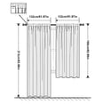thumbnail image 2 of YIMEIS 2PCS Curtains Luxury jewelry style pearl swan Room Darkening Rod Pocket Drapes for Home Bedroom Living Room, 2 of 10