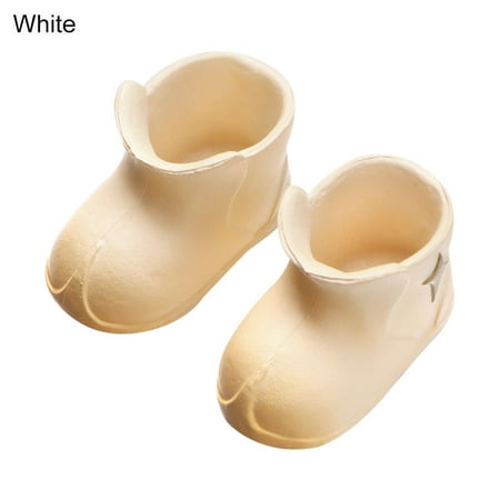 

New Doll Accessories OB11 Doll Shoes 1/12 BJD Dolls Shoes Boots Doll Clothes Accessories Plastic PVC Shoes Doll Rain Boots WHITE