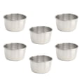 thumbnail image 3 of 6 tazas de acero inoxidable de 80 ml para salsa, condimentos, salsas, salsas de soja y kétchup (tamaño pequeño)., 3 of 3