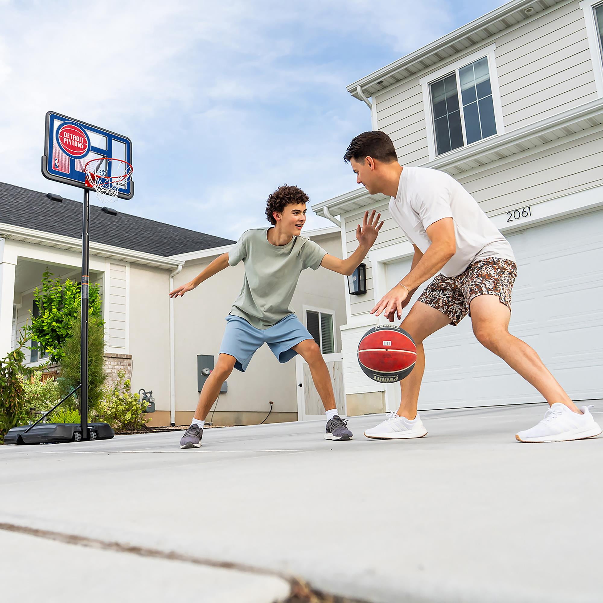 Lifetime NBA Detroit Pistons 44" Portable Basketball Hoop with Wheels - 7.5 to 10 Ft Adjustable Height