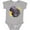 AC-Heather Grey, variant on Colorful Lurking Gator Boys or Girls Baby Bodysuit
