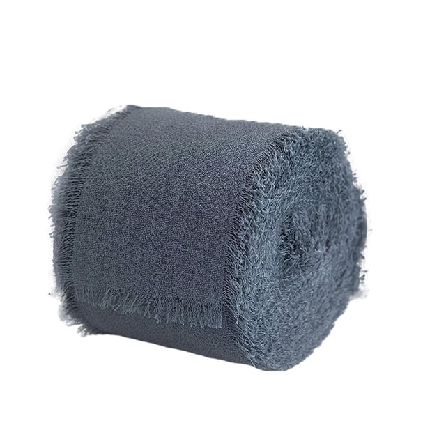 Inteprter Cinta de gasa Cinta de flecos de moda para ramos de novia Cinta de gasa rasgada a mano duradera De coser delgado134