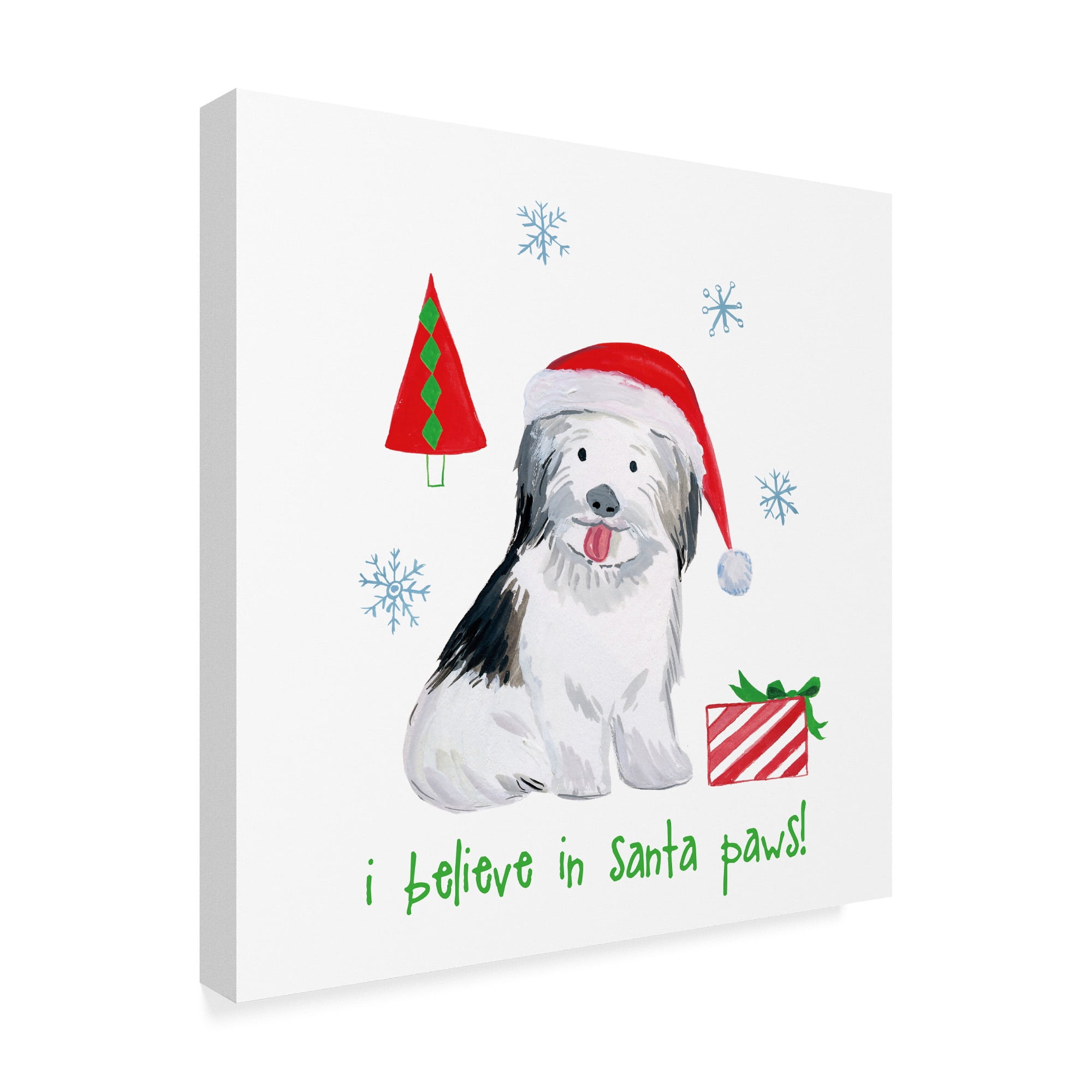 Trademark Fine Art 'Christmas Puppers III' Canvas Art by Farida Zaman