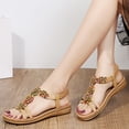 thumbnail image 4 of AXXD Sandals for Women 7 Summer Pullover Flat Open Toe Beach Sandals, 4 of 6