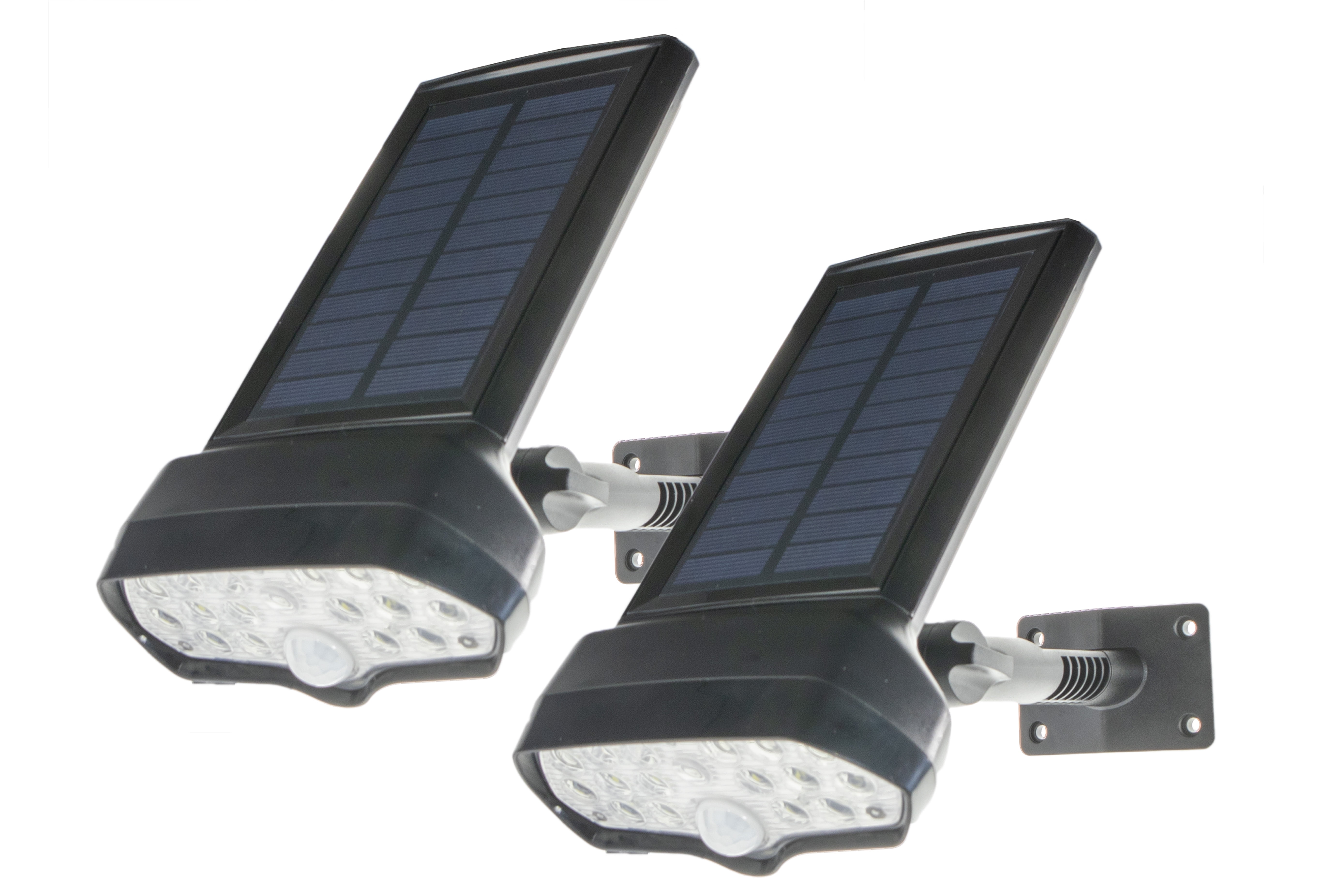 2pc 17 LED Solar Powered Motion Security Sensing Spotlight Always On