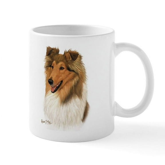 CafePress - Rough Collie Mug - 11 oz Ceramic Mug - Novelty Coffee Tea Cup