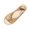Khaki, variant on Women Summer Flat Sandals Metal Leopard Head Fish Mouth Open Toe Slip On Mules for Daily Casual Beach Wear