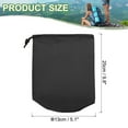 thumbnail image 2 of Uxcell Bolsa de almacenamiento impermeable para exteriores, bolsa de cordón para camping, senderismo y mochilero, negra, 5 x 9.8 pulgadas, 2 of 7