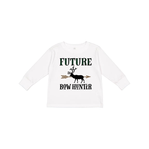 Inktastic Hunting Future Bowhunter Elk Boys Long Sleeve Toddler T-Shirt