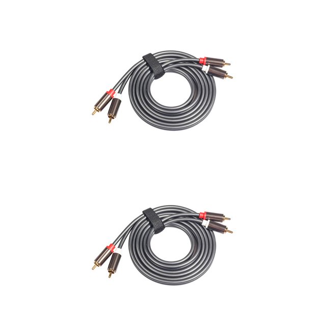 Monstrate Divisor RCA de 5MM, sistema estéreo profesional, adaptador de enchufe resistente al desgaste, divisor de auriculares, cámara de vídeo para CD Type1 NO1