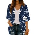 thumbnail image 2 of Xuyuer Spring Beach Cover-Up Cardigan - Women's 3/4 Sleeve Casual Shirt for Summer Seaside Outings, Resort Vacations, Breezy Seasonal Layering Top & Coastal Stroll Essentials, 2 of 7