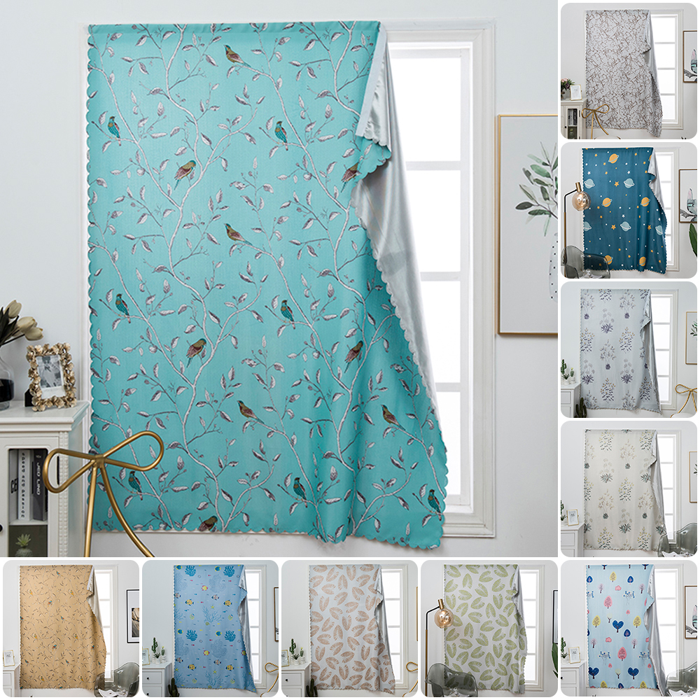 Floral Light Blocking Thermal Insulated Blackout Curtains Darkening