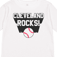 thumbnail image 4 of Inktastic Cleveland Rocks with Baseball Boys or Girls Long Sleeve Toddler T-Shirt, 4 of 5