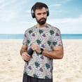 thumbnail image 4 of Wukai Turtle Print Men's Short-Sleeved Mesh T-Shirt,Quick-Dry Short Sleeve Workout T-Shirt-X-Large, 4 of 8