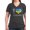 Charcoal, variant on CafePress - I Love Ukraine Native Ukrainian Flag T Shirt - Women's V-Neck Dark T-Shirt