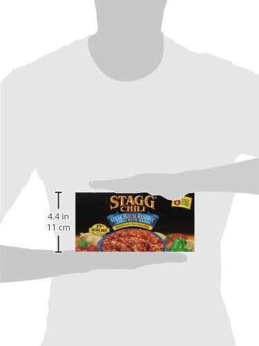 Stagg Steakhouse Reserve Beef Chili with Beans, 15 Oz, 6 Count Cans