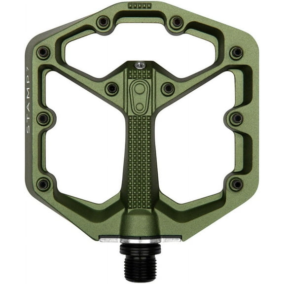 Crank Brothers Stamp 7 Small Platform Pedals, Dark Green