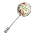 thumbnail image 2 of Best Friend Ever Floral Stick Pin Stickpin Hat Brooch, 2 of 6