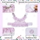 thumbnail image 3 of Paquete de 2 arnés para perro con correa, traje de flores para mascotas, ropa de primavera y verano, lindo juego de correa para arnés para cachorro, disfraz de princesa de encaje para caminar al aire, 3 of 8