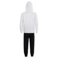 thumbnail image 2 of ZDHoor Boys Girls 2 Pieces Tracksuit Sweatsuit Hooded Pullover Sweatshirt with Sweatpants Jogger Set White&Black 5-6, 2 of 6