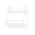 thumbnail image 4 of Especiero de dos niveles, estante independiente para gabinete de cocina, baño de acero inoxidable Blanco, 4 of 9