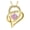 Gold, variant on Moon Heart Pendant Necklace for Women Cubic Zirconia Sterling Silver Ginger Lyne Collection