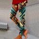 thumbnail image 1 of MKLEKYY Leggings de yoga para mujer, mallas estampadas, leggings deportivos de control de yoga para mujer, leggings de cintura alta 3264, 1 of 4