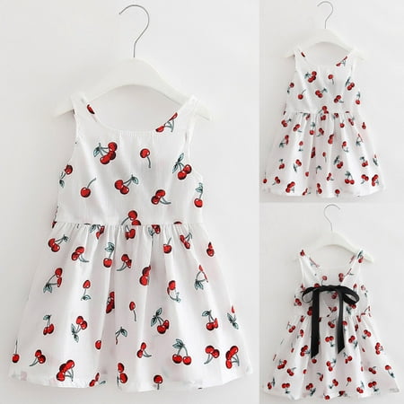 

nsendm Dresses Girls Toddler Baby Wedding Sleeveless Kids Party Dress Princess Summer Girls Dress&Skirt Personalized Dress Dress White 6-7 Years