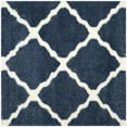 thumbnail image 6 of SAFAVIEH Montreal Cebrail Geometric Diamonds Shag Runner Rug, Blue/Ivory, 2'3" x 5', 6 of 10