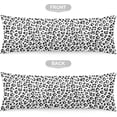 thumbnail image 5 of Leopard Body Pillow Cover White Grey Leopard Print Long Pillow Case with Zipper Decorative Bedding Pillowcase Farmhouse Cheetah Pillow Covers Soft Animal Skin Cushion Pillow Case for Bedroom,20"x54", 5 of 5