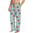 thumbnail image 2 of Yiaed Watermelon Print Men's Lounge Pants, Loose PJ Bottoms, Long Pajama Pants for Men-Large, 2 of 5