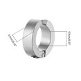 thumbnail image 4 of Pendientes Huggie de aro pequeños, pendientes Huggie de acero inoxidable para hombres y mujeres, redondos, 4 of 5