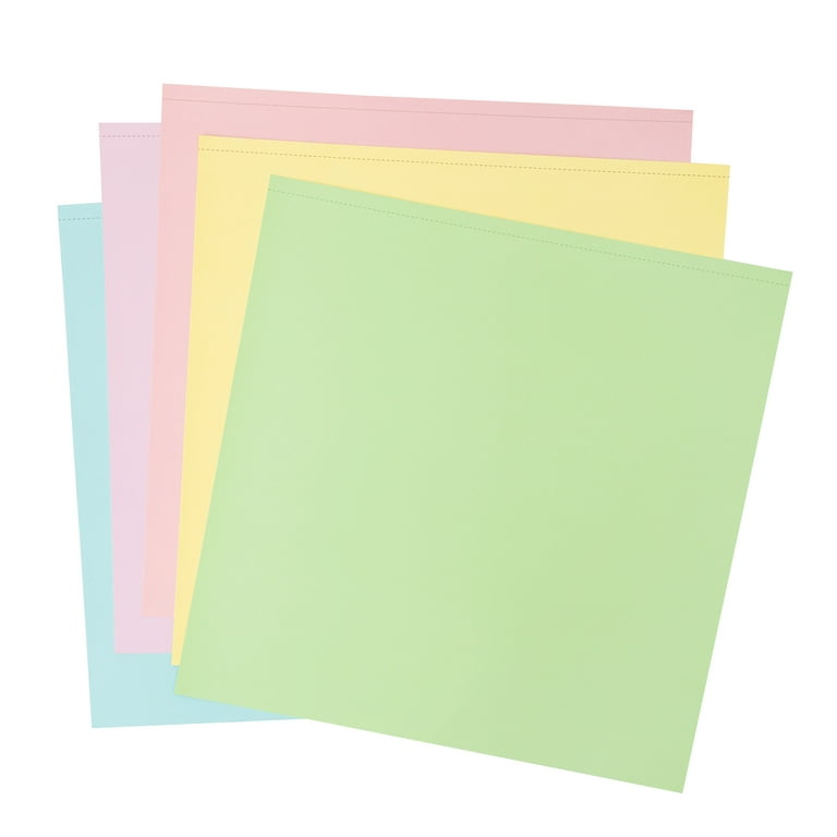 Colorbok Multicolor Promenade Smooth Cardstock Paper Pad, 12x12, 121  lb./180 gsm, 30 Sheets 