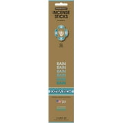 Genieco Extra Rich Incense Sticks, Rain Fragrance (Woody and Earthy Scent), 20ct