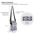 thumbnail image 6 of HELLHERO Hummingbird Floral Pattern Underarm Shoulder Bag Vintage, Lightweight for Travel, Outdoor Travel Daily Use, 6 of 7