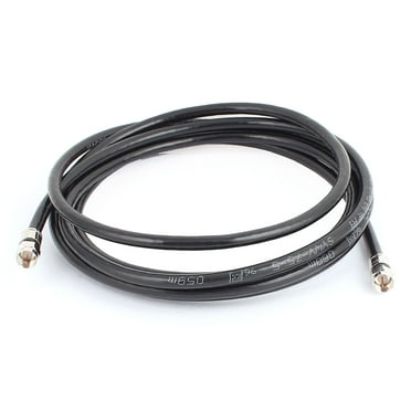 10Ft Black Cable Coaxial HD Satellite Dish TV Antenna Wire Metric F Connector