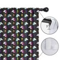 thumbnail image 4 of Blackout Kids Curtains,Black Cartoon Unicorn Lightning Pattern Childrens Insulated Curtains Set Of 2,Bedroom Essentials,Toddler Room Decor 52"x84", 4 of 5