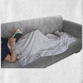 thumbnail image 6 of Fox Soft Flannel Fleece Throw Blanket, Red Fox in Rural Environment Field Covered with Snow Stormy Freezing Weather Image, Cozy Plush for Indoor and Outdoor Use, 50" x 70", Brown White, by Ambesonne, 6 of 6