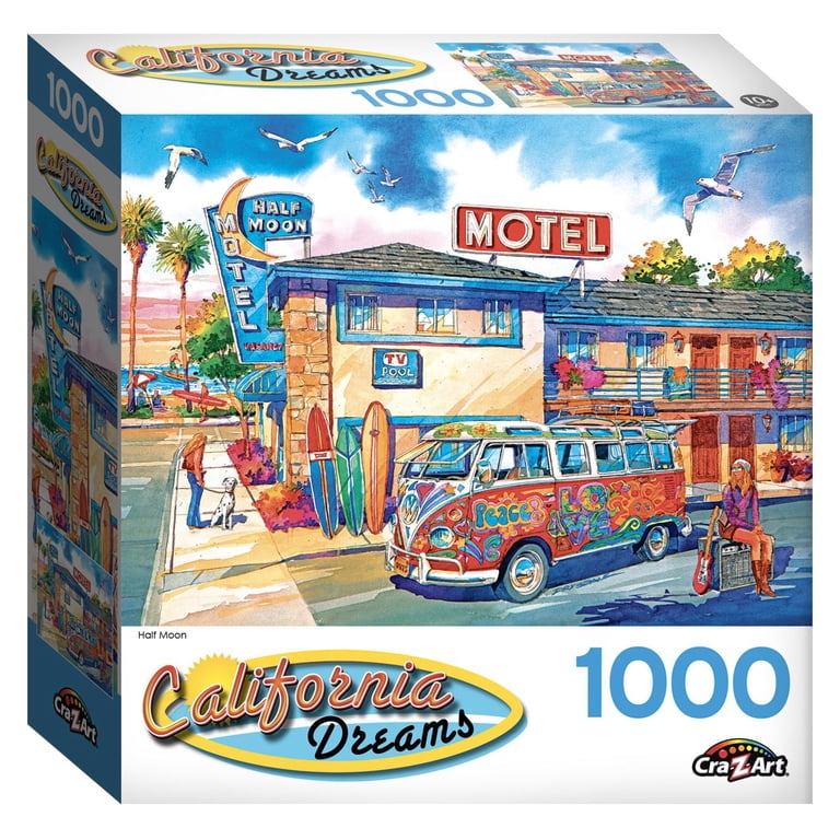 Cra-Z-Art California Dreams 1000-Piece Half Moon Jigsaw Puzzle