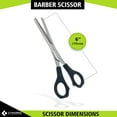 thumbnail image 3 of Cynamed Professional Razor Edge Series Barber Hair Cutting Scissors -Stainless Steel Salon Scissors - Overall Length - Fine Adjustment - Premium Shears for Hair Cutting, 3 of 7