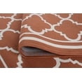 thumbnail image 2 of 3x8 Water Resistant, Indoor Outdoor Runner Rugs for Patios, Hallway, Entryway, Deck, Porch, Balcony or Kitchen | Outside Area Rug for Patio | Terra, Moroccan Tile | Size: 2'7'' x 7'3'', 2 of 7
