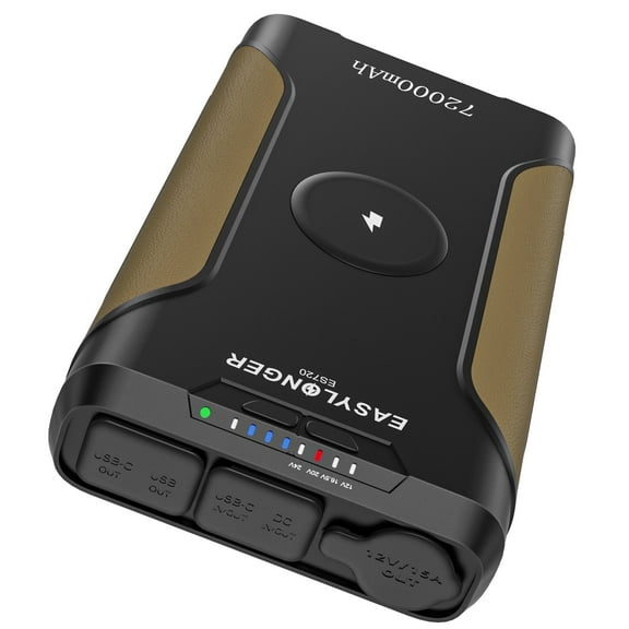 EASYLONGER CPAP Battery Backup, 72000mAh Power Station 266.4Wh PD Portable Power Bank with LED Flashlight for CPAP Outdoor Camping